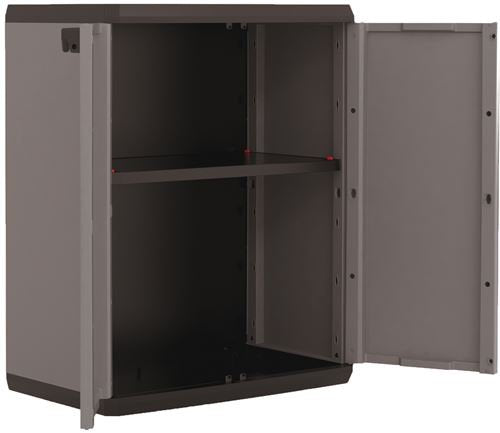 Keter Closet Low Plus, Grey, H x 83.0cm D x 39.0cm W x 68.0cm